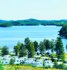 Ragnerud campsite next to the lake Ragnerudsjön